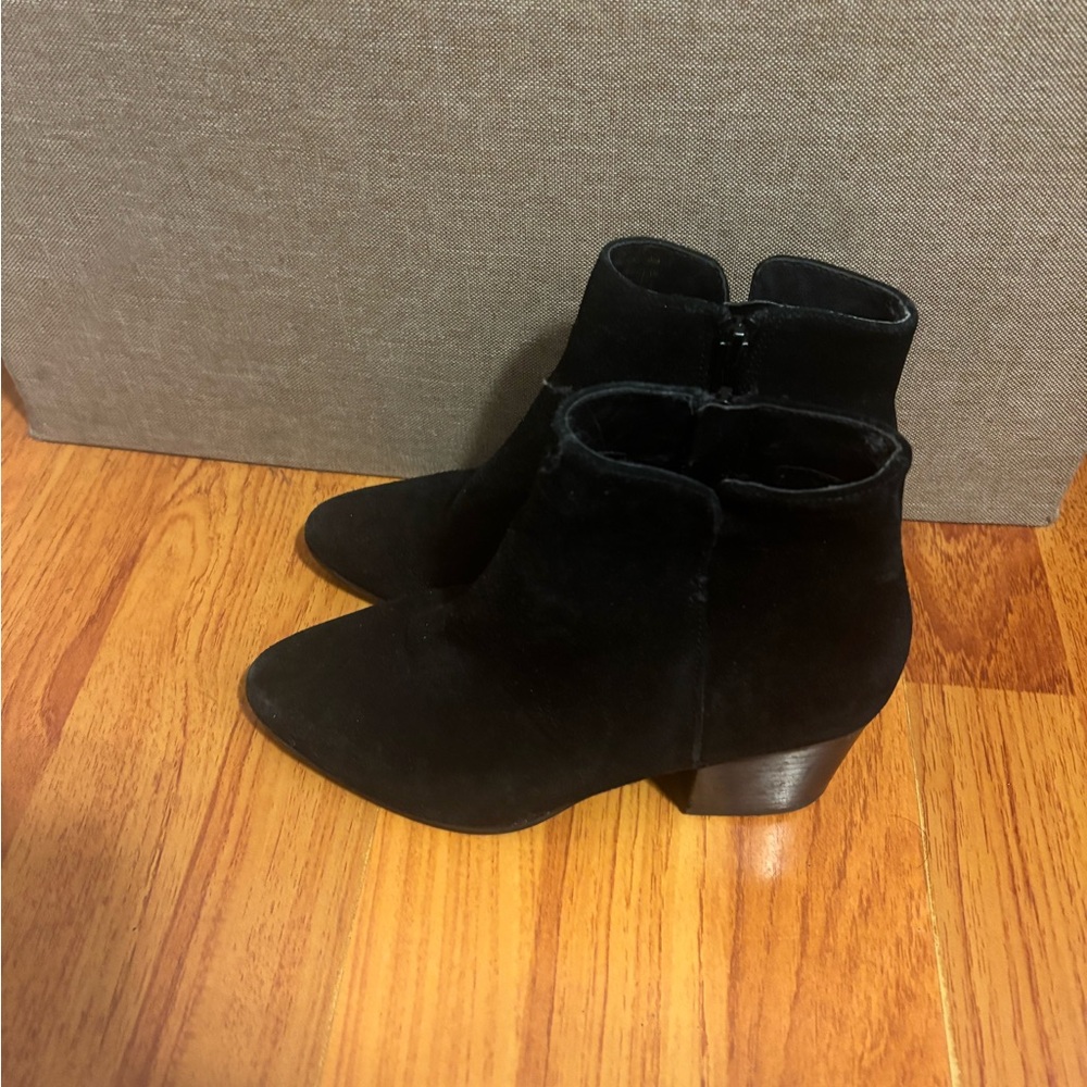 Aldo Black Suede Ankle Booties